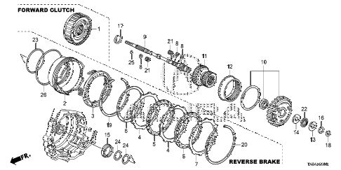2014 ILX BASE 4 DOOR CVT AT INPUT SHAFT - FORWARD CLUTCH diagram 2014 ILX BASE 4 DOOR CVT AT INPUT SHAFT - FORWARD CLUTCH diagram