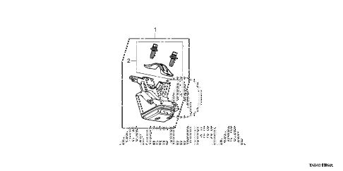 2014 ILX BASE 4 DOOR CVT KEY CYLINDER COMPONENTS diagram 2014 ILX BASE 4 DOOR CVT KEY CYLINDER COMPONENTS diagram