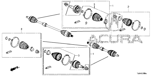 2013 ILX TECH 4 DOOR CVT FRONT DRIVESHAFT SET SHORT PARTS diagram 2013 ILX TECH 4 DOOR CVT FRONT DRIVESHAFT SET SHORT PARTS diagram