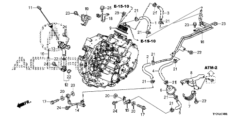 2014 RLX TECHAUDIO 4 DOOR 6AT AT OIL LEVEL GAUGE - ATF PIPE (6AT) diagram 2014 RLX TECHAUDIO 4 DOOR 6AT AT OIL LEVEL GAUGE - ATF PIPE (6AT) diagram