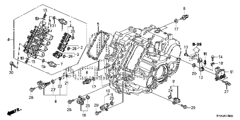 2014 RLX TECHAUDIO 4 DOOR 6AT AT SENSOR - SOLENOID - SECONDARY BODY (6AT) diagram 2014 RLX TECHAUDIO 4 DOOR 6AT AT SENSOR - SOLENOID - SECONDARY BODY (6AT) diagram