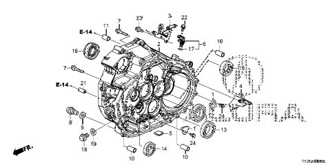 2017 RLX ADVHYBRID 4 DOOR DCT AT CLUTCH CASE (DCT) diagram 2017 RLX ADVHYBRID 4 DOOR DCT AT CLUTCH CASE (DCT) diagram