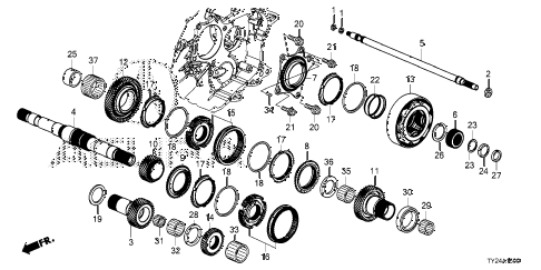 2017 RLX ADVHYBRID 4 DOOR DCT AT MAINSHAFT (DCT) diagram 2017 RLX ADVHYBRID 4 DOOR DCT AT MAINSHAFT (DCT) diagram