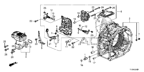 2016 RLX TECHHYBRID SPORT 4 DOOR DCT REAR DIFFERENTIAL COMPONENTS (2) diagram 2016 RLX TECHHYBRID SPORT 4 DOOR DCT REAR DIFFERENTIAL COMPONENTS (2) diagram