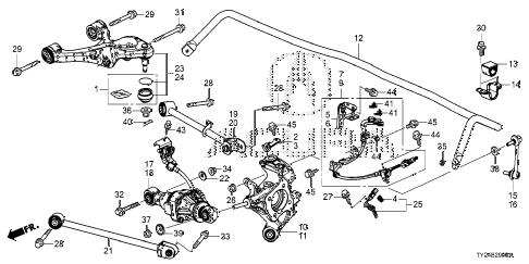 2020 RLX TECH 4 DOOR XAT REAR ARM (2WD) diagram 2020 RLX TECH 4 DOOR XAT REAR ARM (2WD) diagram