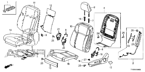 2015 RLX TECHKRELL 4 DOOR 6AT FRONT SEAT (L.) (1) diagram
