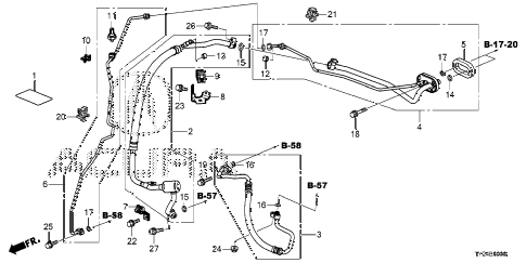 2014 RLX TECHAUDIO 4 DOOR 6AT A/C AIR CONDITIONER (HOSES/PIPES) (2WD) diagram 2014 RLX TECHAUDIO 4 DOOR 6AT A/C AIR CONDITIONER (HOSES/PIPES) (2WD) diagram