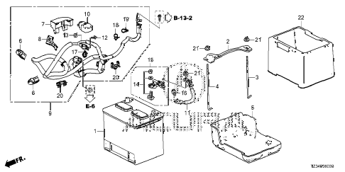 2015 TLX TECH2.4 4 DOOR DCT BATTERY (1) diagram 2015 TLX TECH2.4 4 DOOR DCT BATTERY (1) diagram