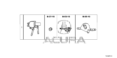 2015 TLX TECH2.4 4 DOOR DCT KEY CYLINDER SET diagram 2015 TLX TECH2.4 4 DOOR DCT KEY CYLINDER SET diagram