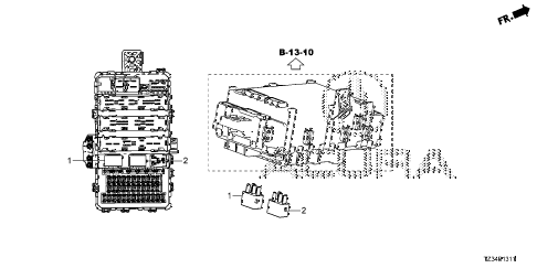 2015 TLX TECH2.4 4 DOOR DCT CONTROL UNIT (CABIN) (2) diagram 2015 TLX TECH2.4 4 DOOR DCT CONTROL UNIT (CABIN) (2) diagram