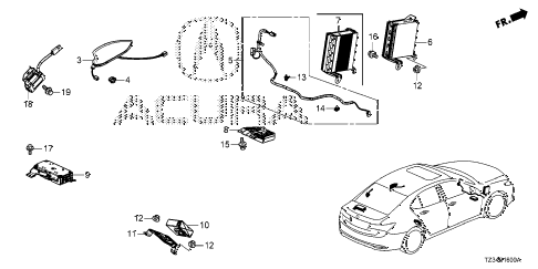 2015 TLX TECH2.4 4 DOOR DCT RADIO ANTENNA diagram 2015 TLX TECH2.4 4 DOOR DCT RADIO ANTENNA diagram