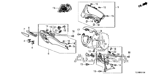 2019 TLX TECH+AA-SPEC,RED 4 DOOR 9AT INSTRUMENT PANEL GARNISH (DRIVER SIDE) diagram 2019 TLX TECH+AA-SPEC,RED 4 DOOR 9AT INSTRUMENT PANEL GARNISH (DRIVER SIDE) diagram