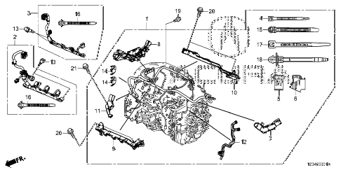 2019 TLX TECH+AA-SPEC,AWD,19,R 4 DOOR 9AT ENGINE WIRE HARNESS (2) diagram 2019 TLX TECH+AA-SPEC,AWD,19,R 4 DOOR 9AT ENGINE WIRE HARNESS (2) diagram