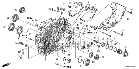 2015 MDX TECHENTERTAINMENT 5 DOOR 6AT AT TORQUE CONVERTER CASE (6AT) diagram 2015 MDX TECHENTERTAINMENT 5 DOOR 6AT AT TORQUE CONVERTER CASE (6AT) diagram