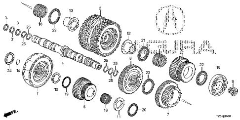 2014 MDX TECHENTERTAINMENT 5 DOOR 6AT AT SECONDARY SHAFT - CLUTCH (LOW/2ND-5TH) (6AT) diagram 2014 MDX TECHENTERTAINMENT 5 DOOR 6AT AT SECONDARY SHAFT - CLUTCH (LOW/2ND-5TH) (6AT) diagram