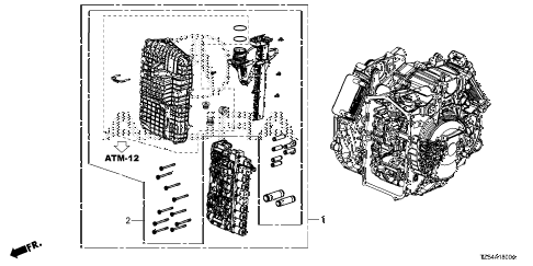 2020 MDX ADVSH-AWD PMC EDI 5 DOOR 9AT AT HYDRAULIC CONTROL UNIT (9AT) diagram 2020 MDX ADVSH-AWD PMC EDI 5 DOOR 9AT AT HYDRAULIC CONTROL UNIT (9AT) diagram