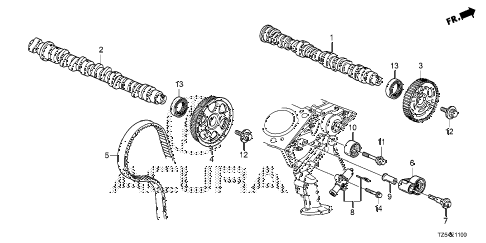2016 MDX TECHAWP 5 DOOR 9AT CAMSHAFT - TIMING BELT diagram 2016 MDX TECHAWP 5 DOOR 9AT CAMSHAFT - TIMING BELT diagram