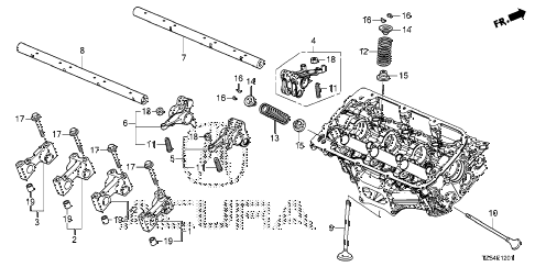 2019 MDX TECHSH-AWD/ENT/6P 5 DOOR 9AT VALVE - ROCKER ARM (RR.) diagram 2019 MDX TECHSH-AWD/ENT/6P 5 DOOR 9AT VALVE - ROCKER ARM (RR.) diagram