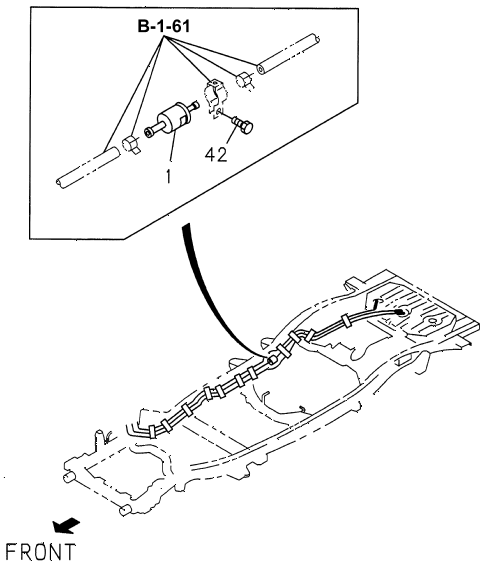 1997 SLX 4LSPREMIUM 4 DOOR 4AT FUEL FILTER diagram 1997 SLX 4LSPREMIUM 4 DOOR 4AT FUEL FILTER diagram