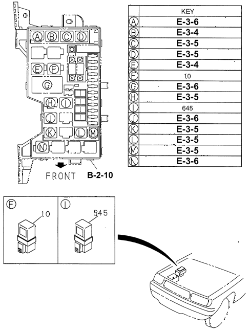 1996 SLX 4LSPREMIUM 4 DOOR 4AT MULTI-USE RELAY (1) diagram