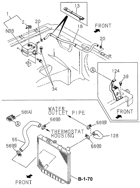 1997 SLX 4LSPREMIUM 4 DOOR 4AT RADIATOR HOSE diagram 1997 SLX 4LSPREMIUM 4 DOOR 4AT RADIATOR HOSE diagram