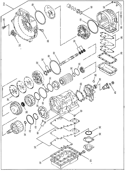 1996 SLX 4LSPREMIUM 4 DOOR 4AT AT TRANSMISSION REPAIR KIT (2) diagram