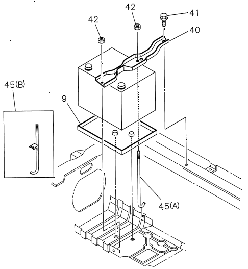 1997 SLX 4LSPREMIUM 4 DOOR 4AT BATTERY CARRIER diagram 1997 SLX 4LSPREMIUM 4 DOOR 4AT BATTERY CARRIER diagram