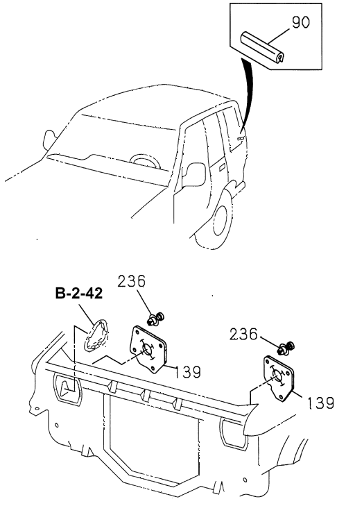 1997 SLX 4LSPREMIUM 4 DOOR 4AT HEADLIGHT COVER diagram 1997 SLX 4LSPREMIUM 4 DOOR 4AT HEADLIGHT COVER diagram