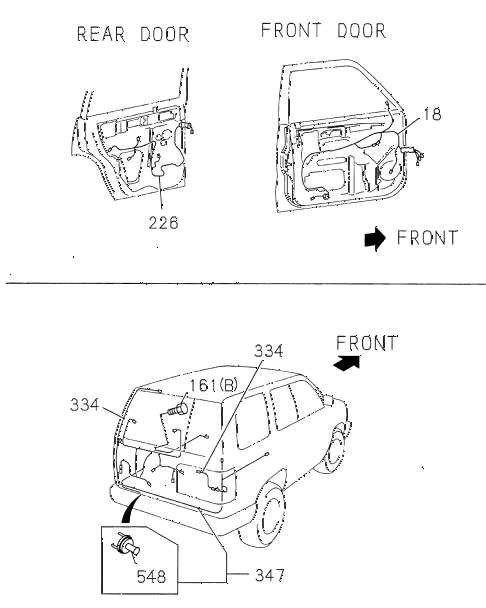 1997 SLX 4LSPREMIUM 4 DOOR 4AT WIRING HARNESS (DOOR - TAILGATE) diagram 1997 SLX 4LSPREMIUM 4 DOOR 4AT WIRING HARNESS (DOOR - TAILGATE) diagram
