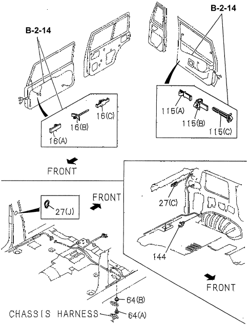 1997 SLX 4LSPREMIUM 4 DOOR 4AT WIRING HARNESS CLIPS (2) diagram 1997 SLX 4LSPREMIUM 4 DOOR 4AT WIRING HARNESS CLIPS (2) diagram