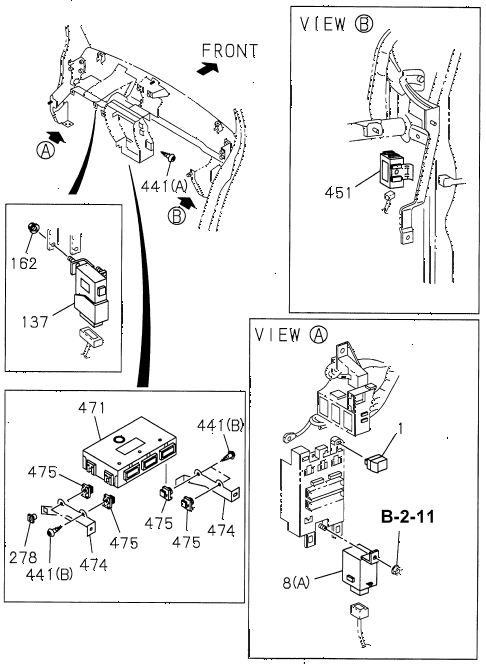 1997 SLX 4LSPREMIUM 4 DOOR 4AT CONTROL (SECURITY - POWER TRAIN) diagram 1997 SLX 4LSPREMIUM 4 DOOR 4AT CONTROL (SECURITY - POWER TRAIN) diagram