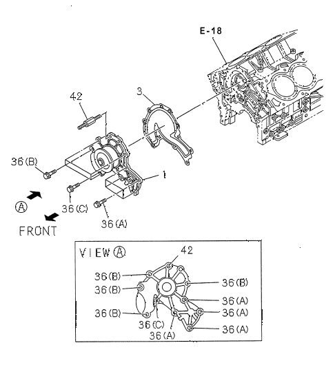 1998 SLX 4LSPREMIUM 4 DOOR 4AT WATER PUMP diagram 1998 SLX 4LSPREMIUM 4 DOOR 4AT WATER PUMP diagram