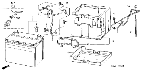 Honda Online Store 2004 Crv Battery Parts