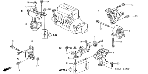 2006 honda crv motor mounts