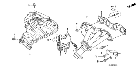 Honda 18115-PWA-004 Exhaust Manifold Gasket