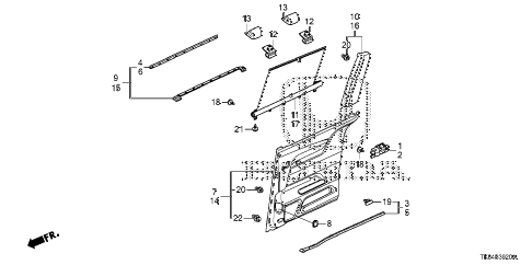 Honda Online Store 2013 Odyssey Slide Door Lining 1 Parts