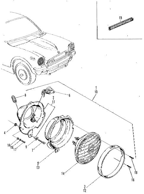 1972 z600 ** 2 DOOR 4MT HEADLIGHT diagram 1972 z600 ** 2 DOOR 4MT HEADLIGHT diagram