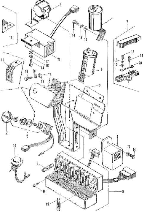 1972 z600 ** 2 DOOR 4MT BODY ELECTRICAL SYSTEM diagram