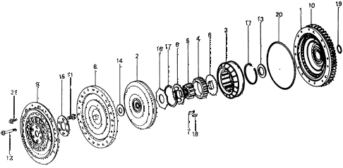 1977 civic **(1200) 3 DOOR HMT HMT TORQUE CONVERTER diagram 1977 civic **(1200) 3 DOOR HMT HMT TORQUE CONVERTER diagram