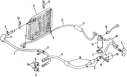 1977 civic **(1200) 3 DOOR 4MT A/C AIR CONDITIONER - HOSES (TYPE-2) diagram 1977 civic **(1200) 3 DOOR 4MT A/C AIR CONDITIONER - HOSES (TYPE-2) diagram