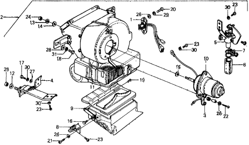 1979 civic ** 5 DOOR 4MT HEATER diagram 1979 civic ** 5 DOOR 4MT HEATER diagram