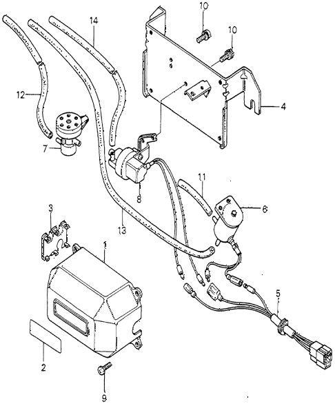 1980 accord STD 3 DOOR 5MT 5MT SUB CONTROL BOX ( 1980 accord STD 3 DOOR 5MT 5MT SUB CONTROL BOX (