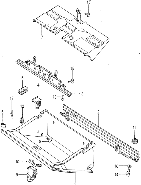 1980 accord DX 4 DOOR HMT GLOVE COMPARTMENT diagram 1980 accord DX 4 DOOR HMT GLOVE COMPARTMENT diagram
