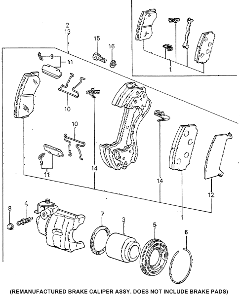 1981 accord DX 3 DOOR HMT FRONT BRAKE diagram 1981 accord DX 3 DOOR HMT FRONT BRAKE diagram