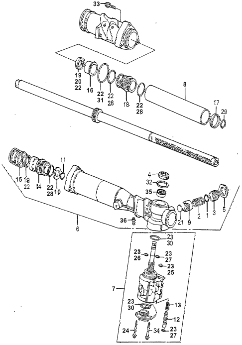 1980 accord LX 3 DOOR 5MT P.S. GEAR BOX COMPONENTS diagram 1980 accord LX 3 DOOR 5MT P.S. GEAR BOX COMPONENTS diagram