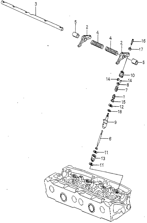 1980 accord DX 4 DOOR 5MT AUXILIARY VALVE (1) diagram