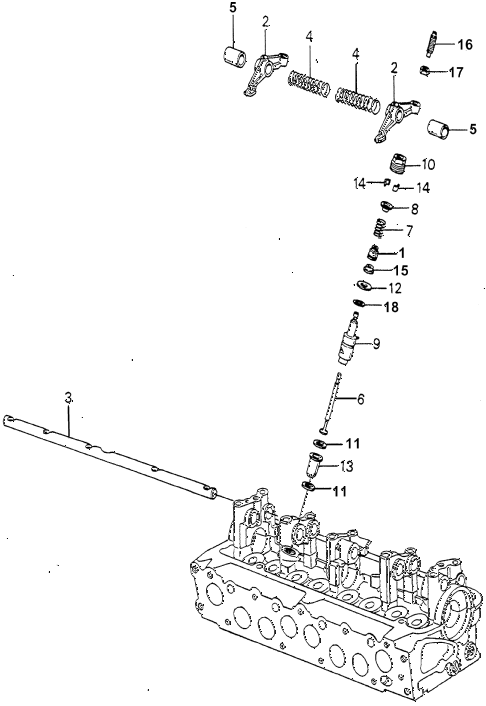 1981 accord LX 3 DOOR 5MT AUXILIARY VALVE (2) diagram