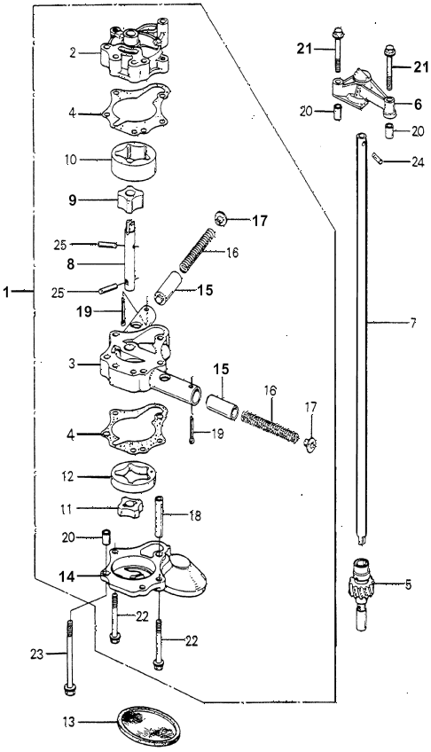 1980 accord DX 4 DOOR 5MT OIL PUMP diagram 1980 accord DX 4 DOOR 5MT OIL PUMP diagram