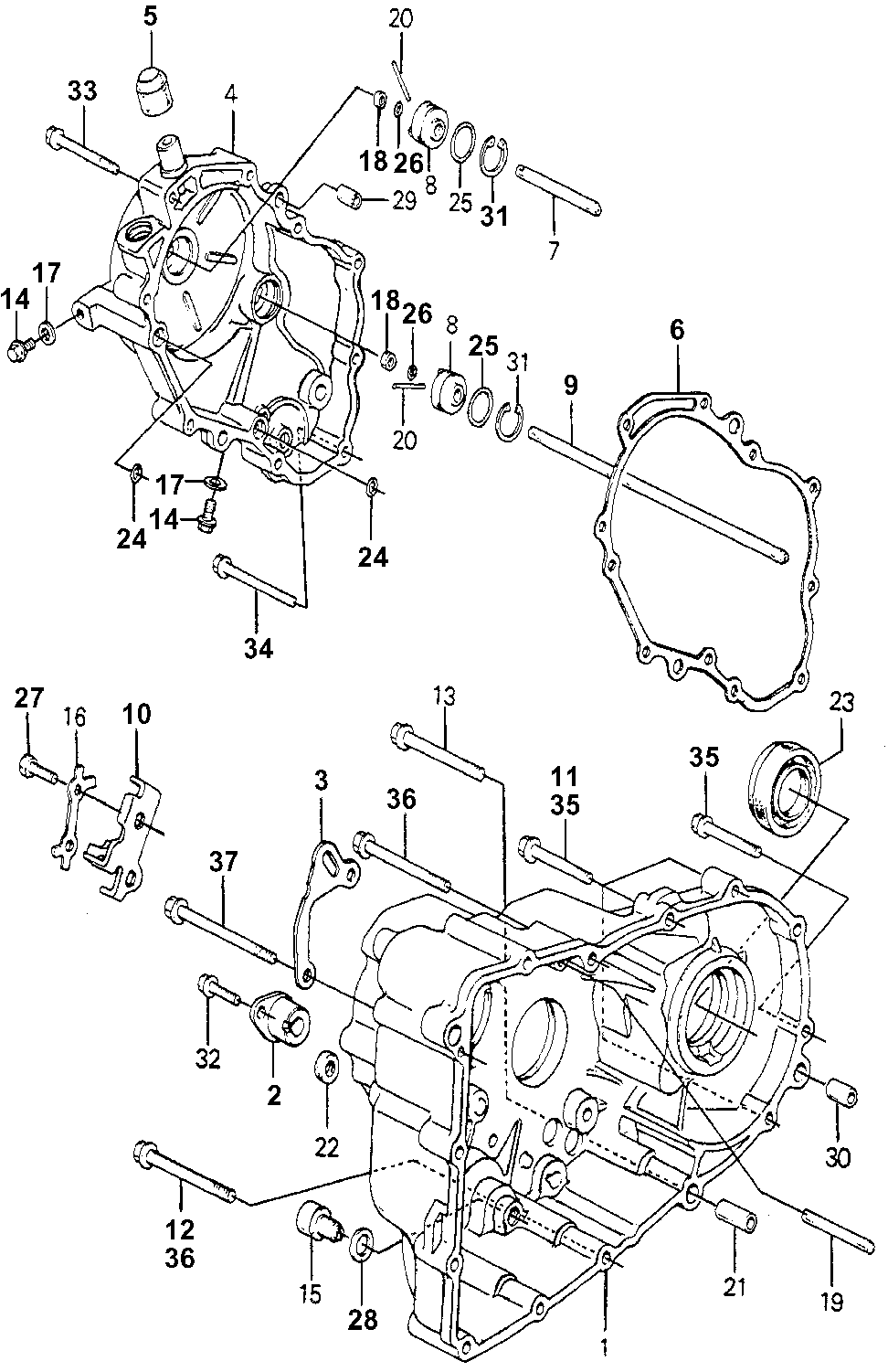 21240-PA9-010 - COVER, R. TRANSMISSION SIDE