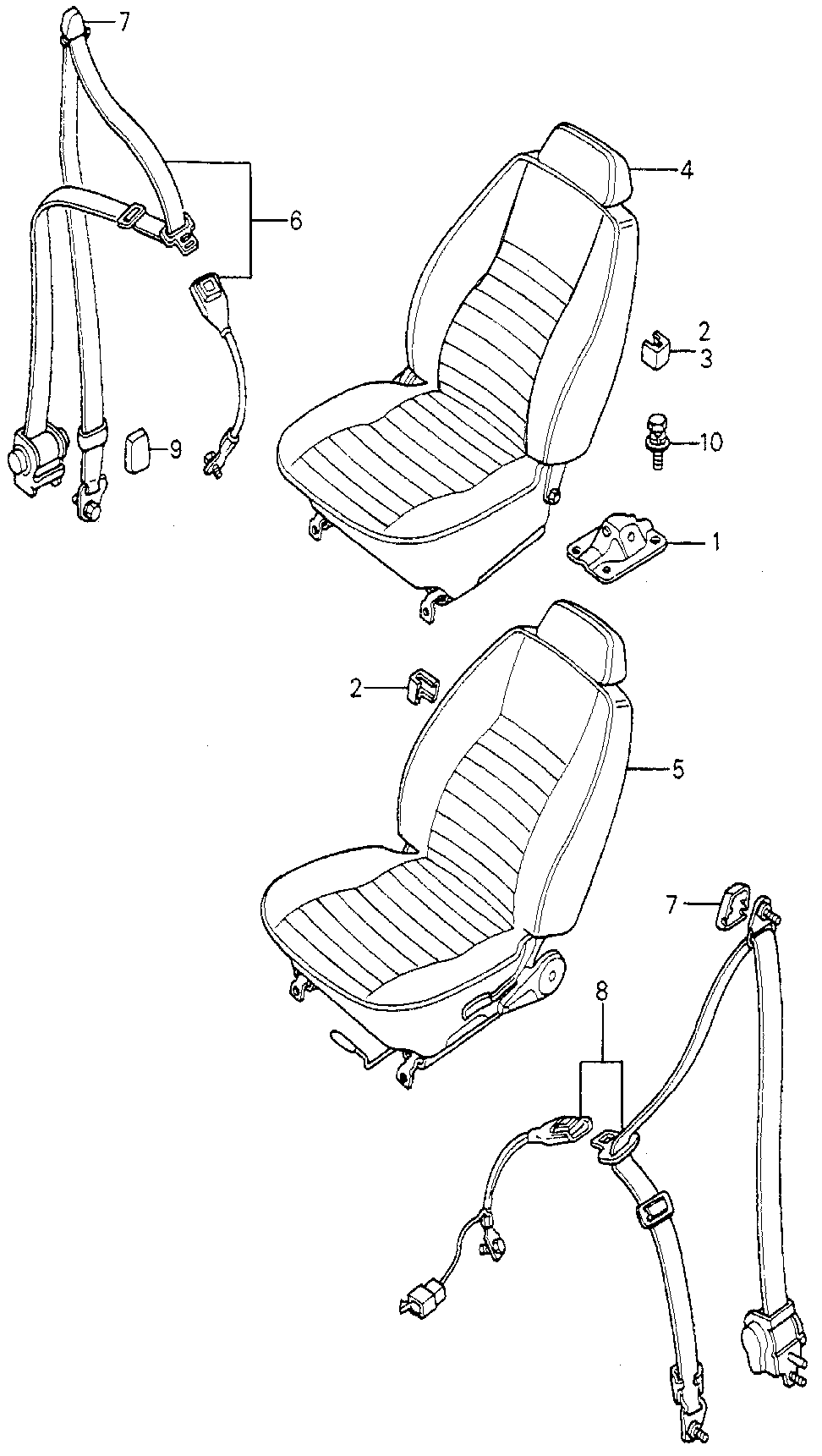 776A1-688-Z12ZF - SEAT BELT ASSY., R. FR. *G11L*(TAKATA)(BLUE GREEN)